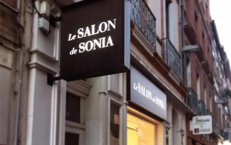 enseigne pour salon de coiffure toulouse